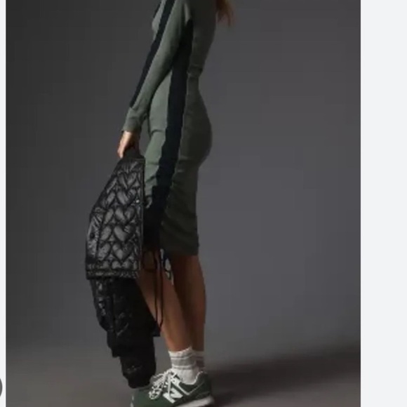 Daily Practice x Anthropologie  Colorblock Polo midi dress szS - Picture 4 of 7